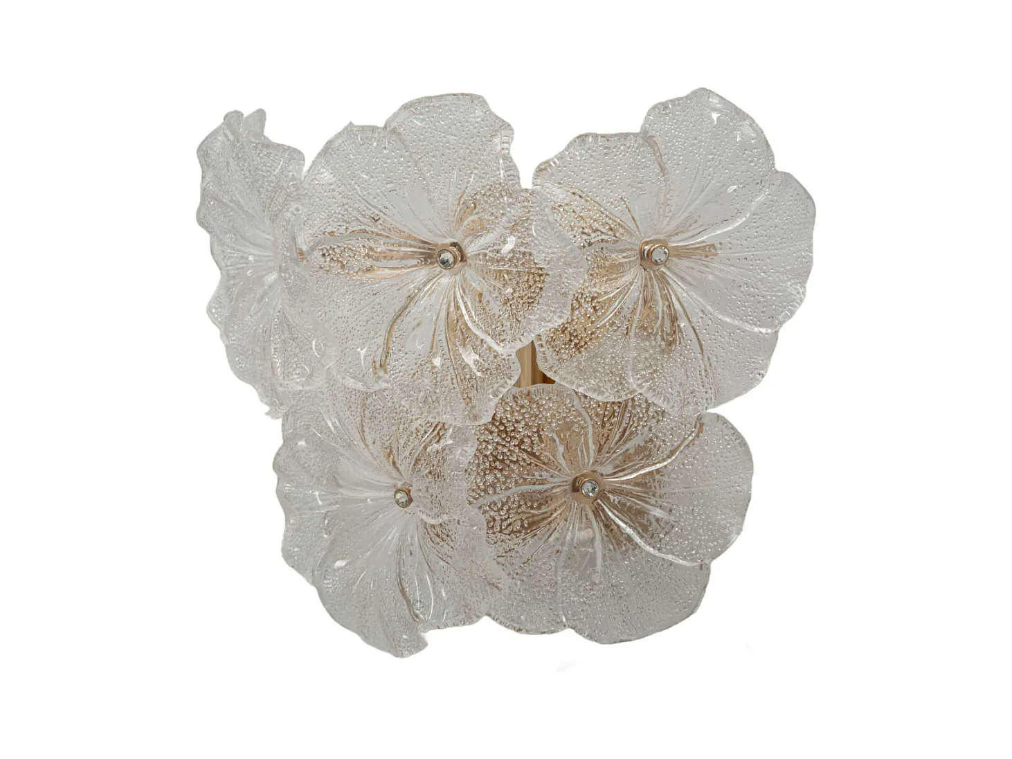 Applique murale en verre Ibiscus 33 x 17 x 28 cm