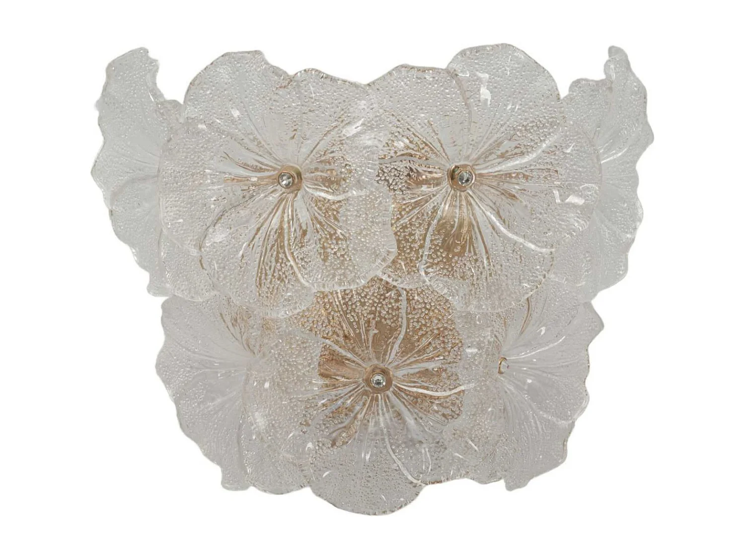 Applique murale en verre Ibiscus 33 x 17 x 28 cm