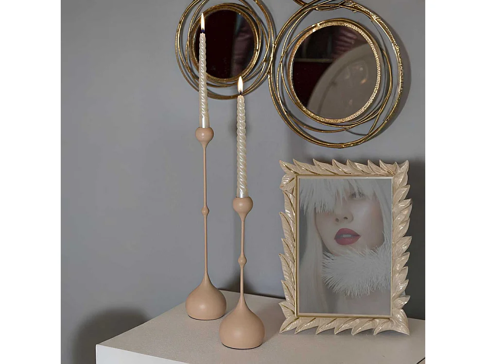 Bougeoir en métal Slimmy (Lot de 2)