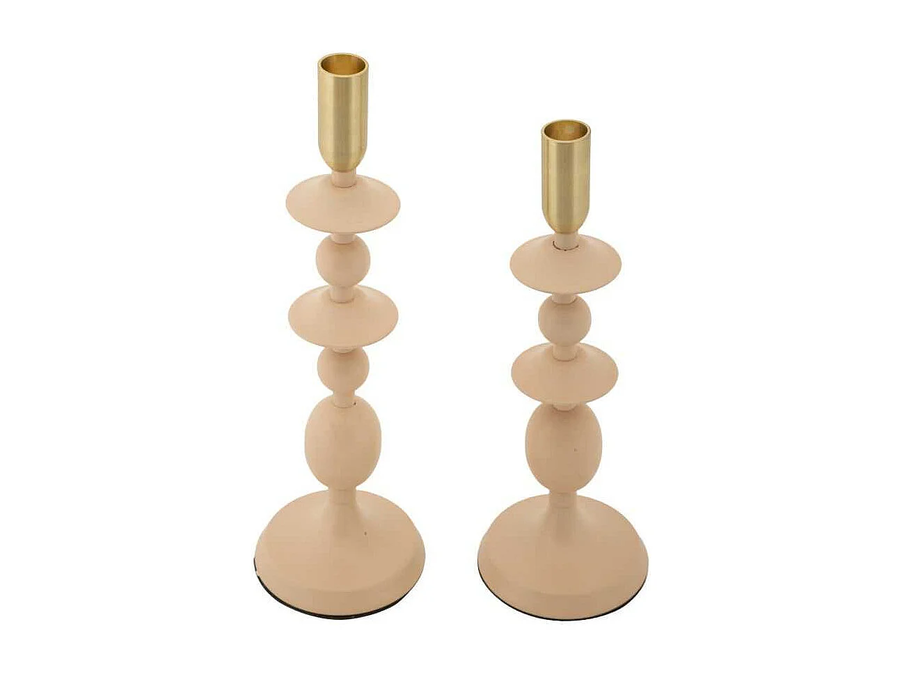 Bougeoir en métal Gemini (Lot de 2)