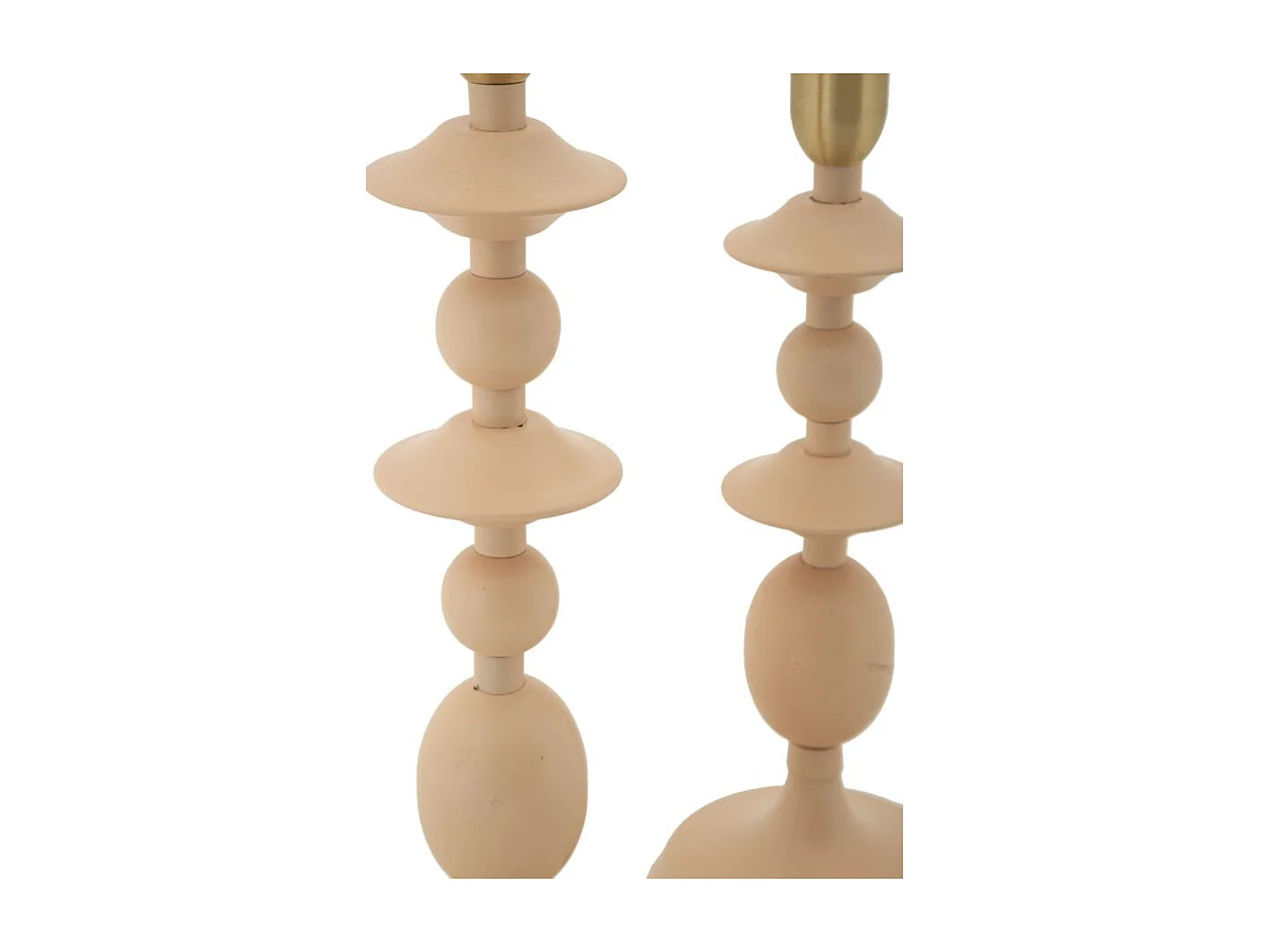 Lot de 2 Chandeliers "Gemini" 33cm Rose & Or