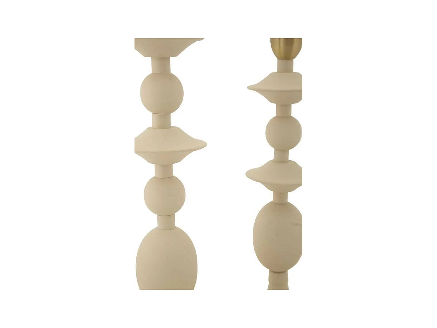 Bougeoir en métal Gemini (Lot de 2)