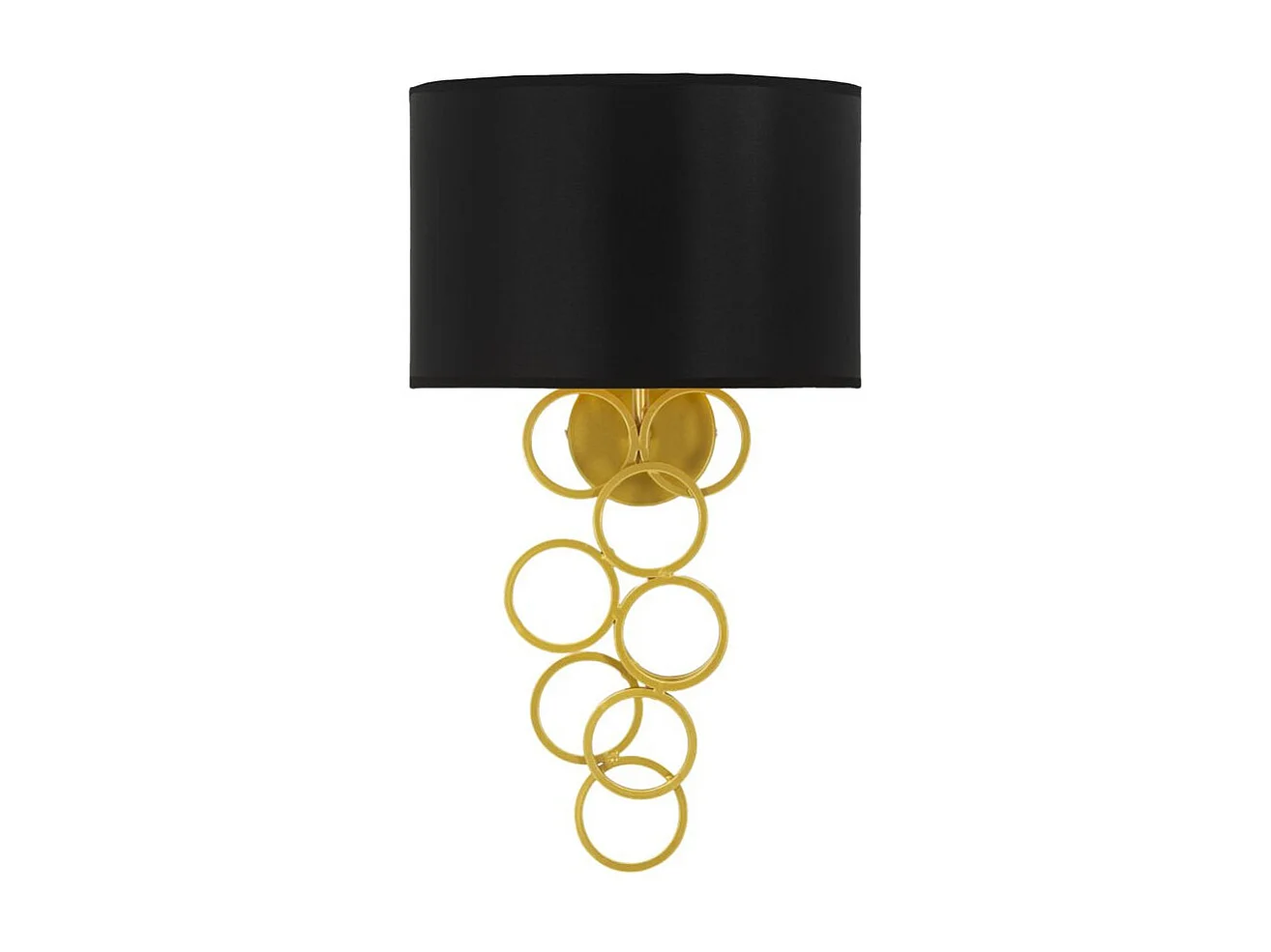 Applique Murale Design "Rich" 50cm Noir & Or