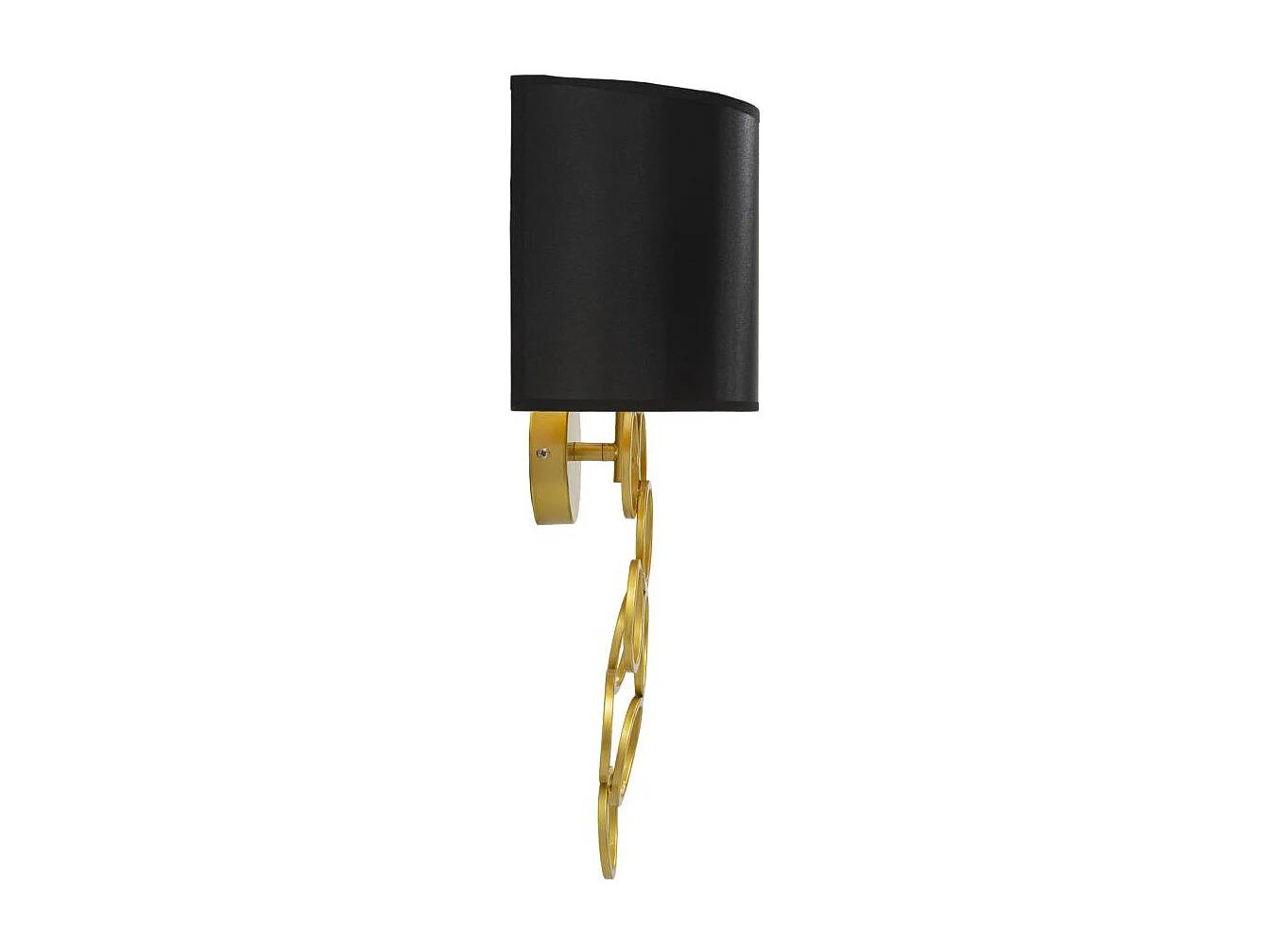 Applique Murale Design "Rich" 50cm Noir & Or