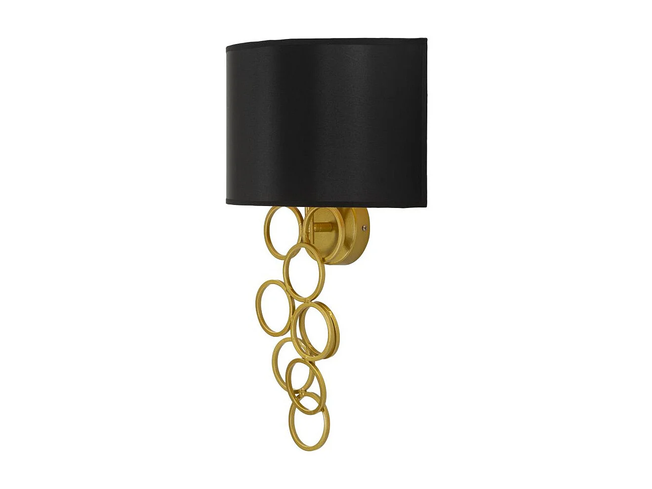 Applique Murale Design "Rich" 50cm Noir & Or