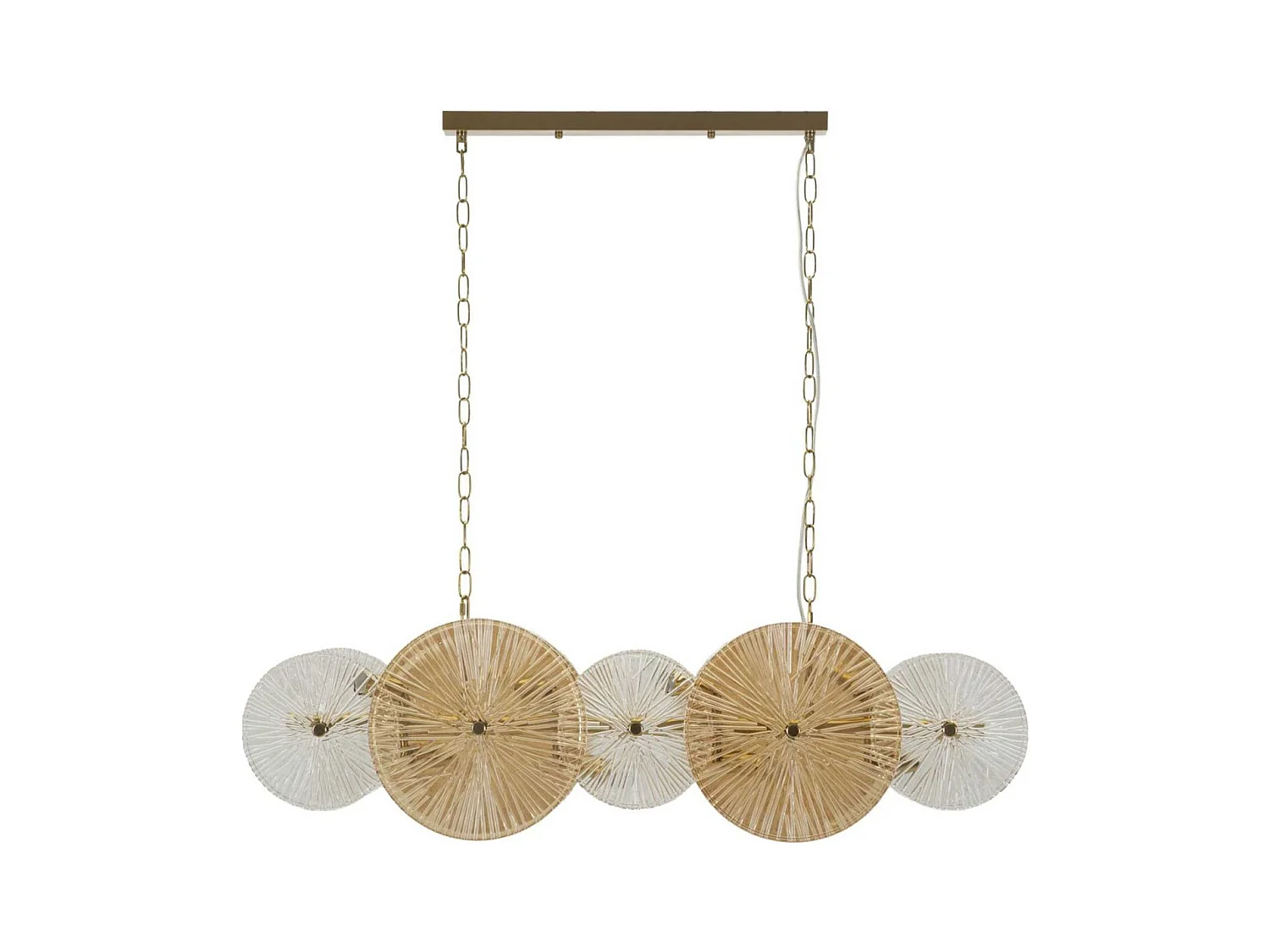 Suspension en métal et verre 100 x 23 x 94 cm Osaka