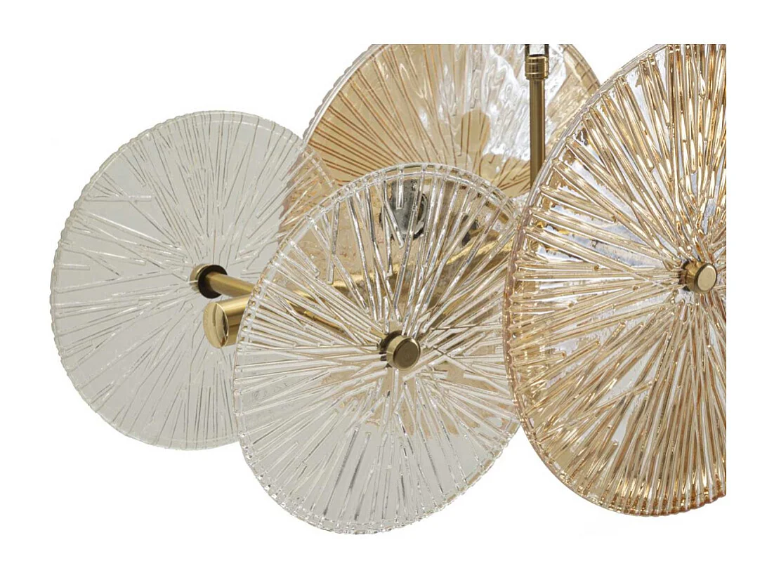 Suspension en métal et verre 100 x 23 x 94 cm Osaka