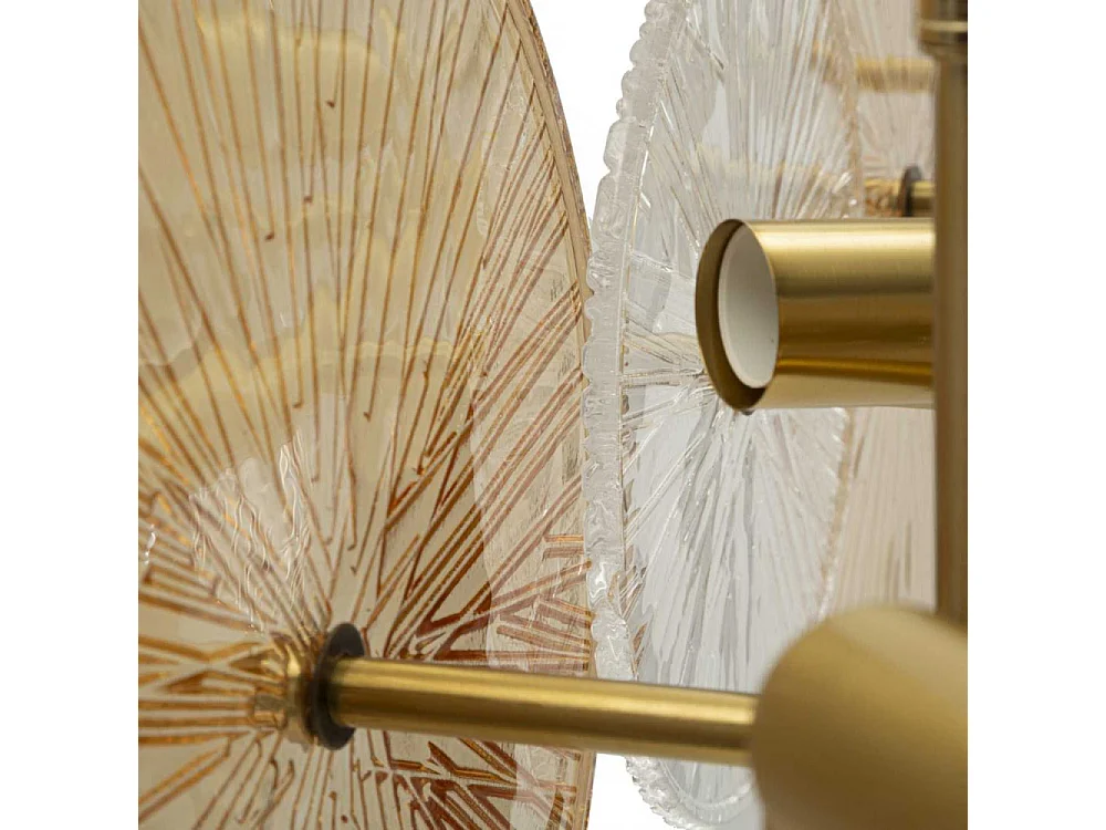 Suspension en métal et verre 100 x 23 x 94 cm Osaka