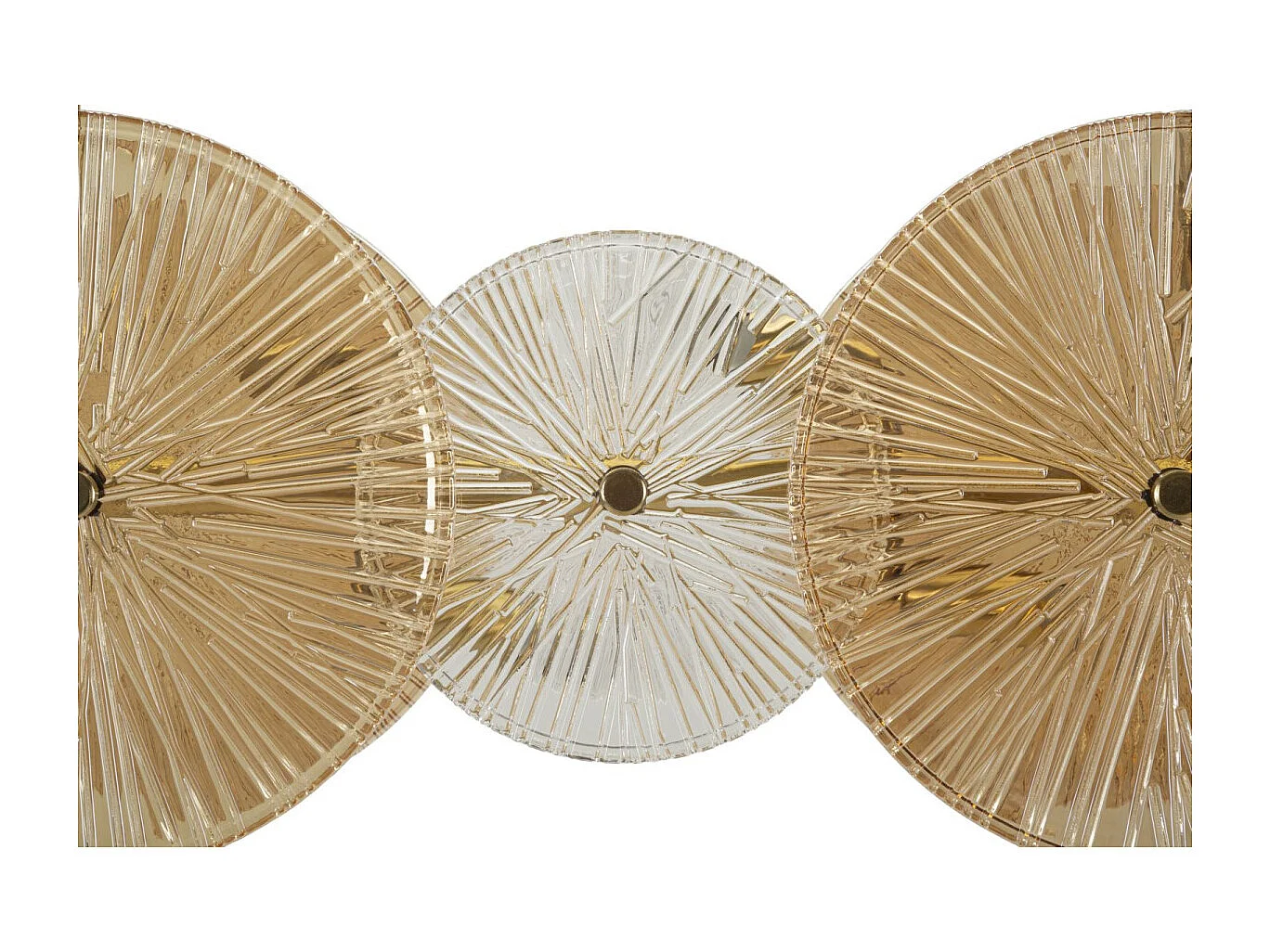 Plafonnier Design "Osaka" 100cm Or & Transparent