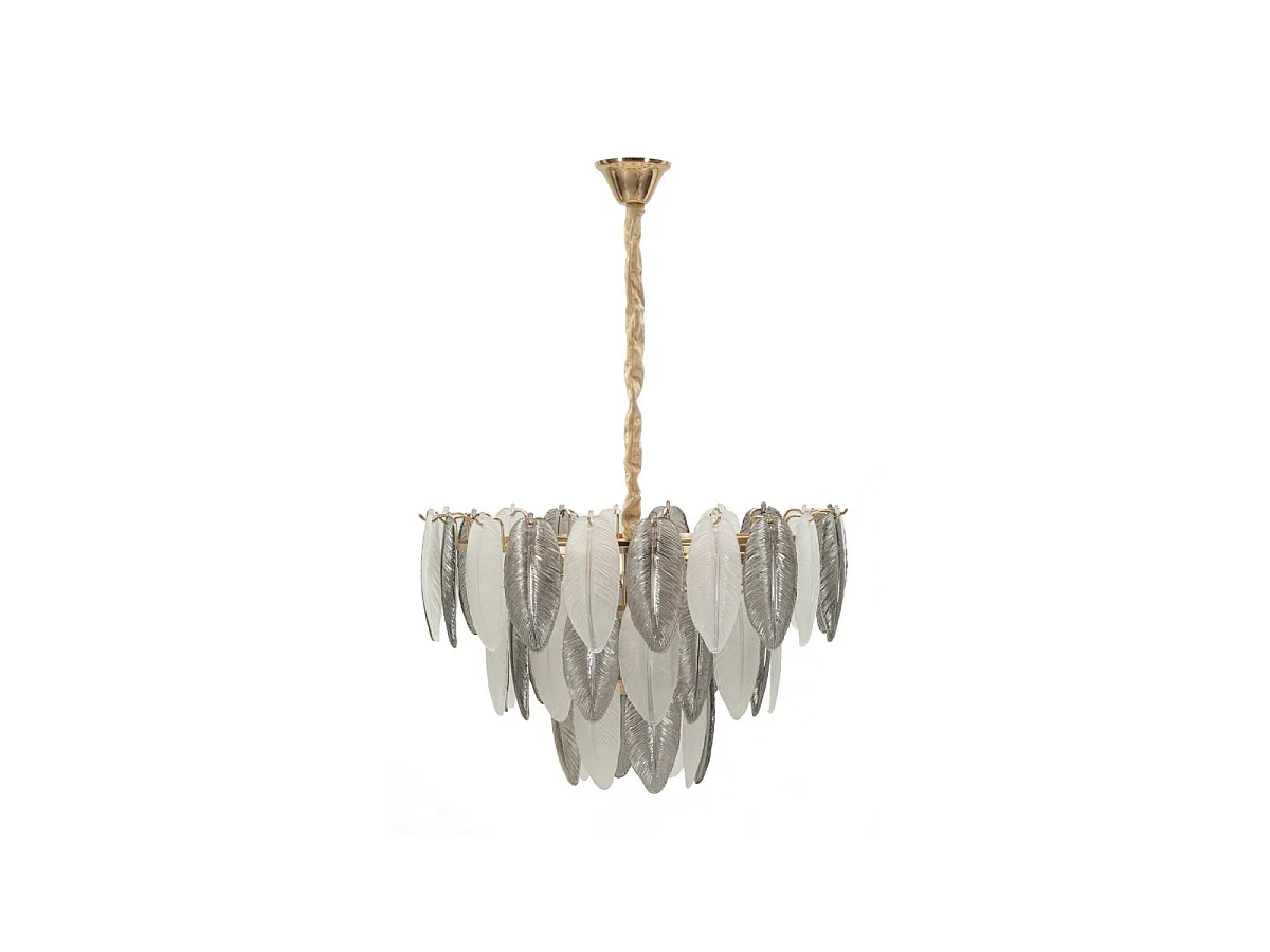 Lustre en Verre "Leafy" 60cm Multicolore