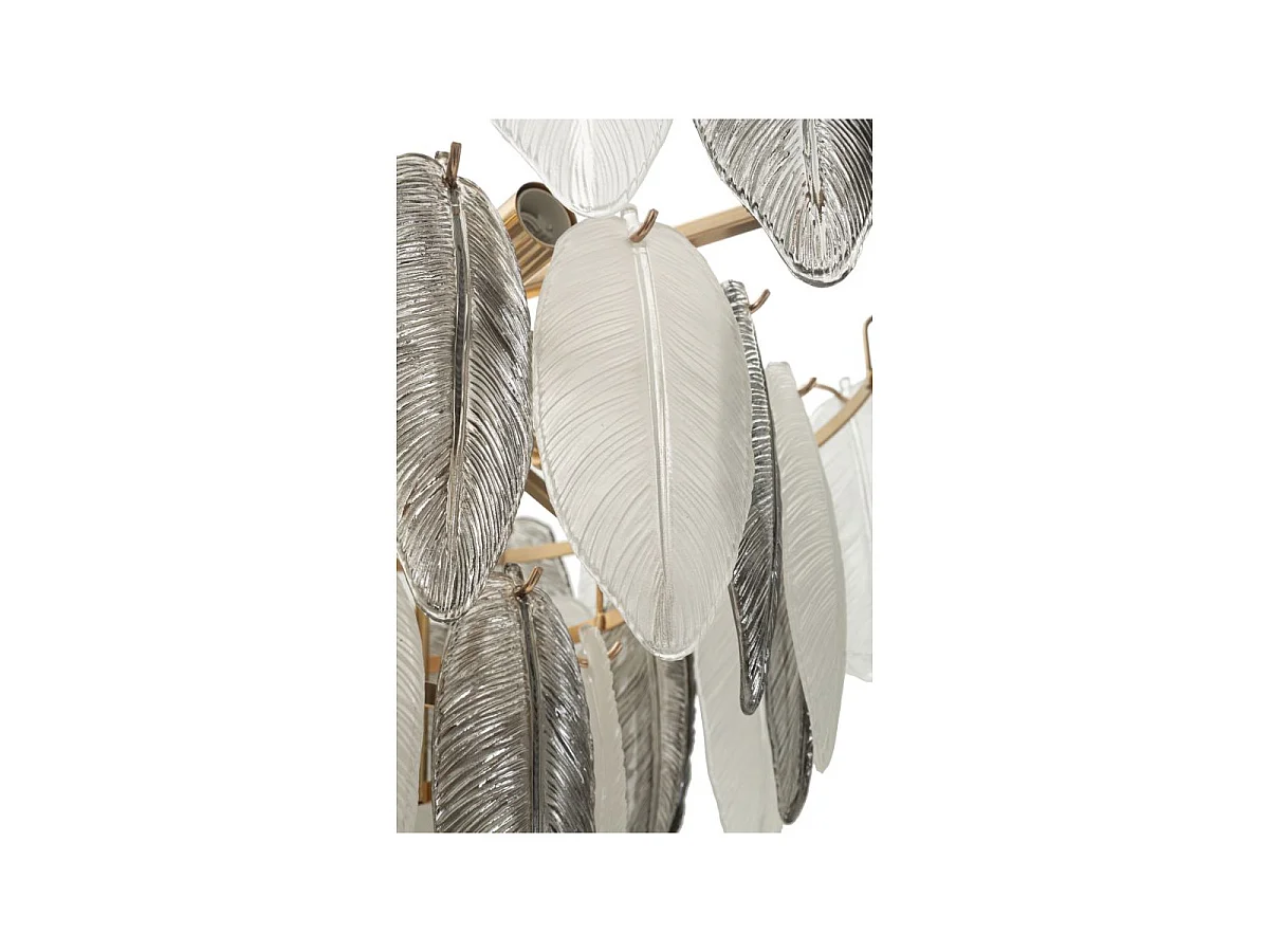 Lustre en Verre "Leafy" 60cm Multicolore