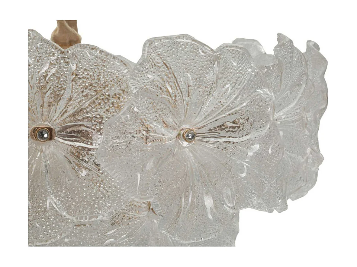 Suspension en métal et verre Ibiscus 47 x 73 cm