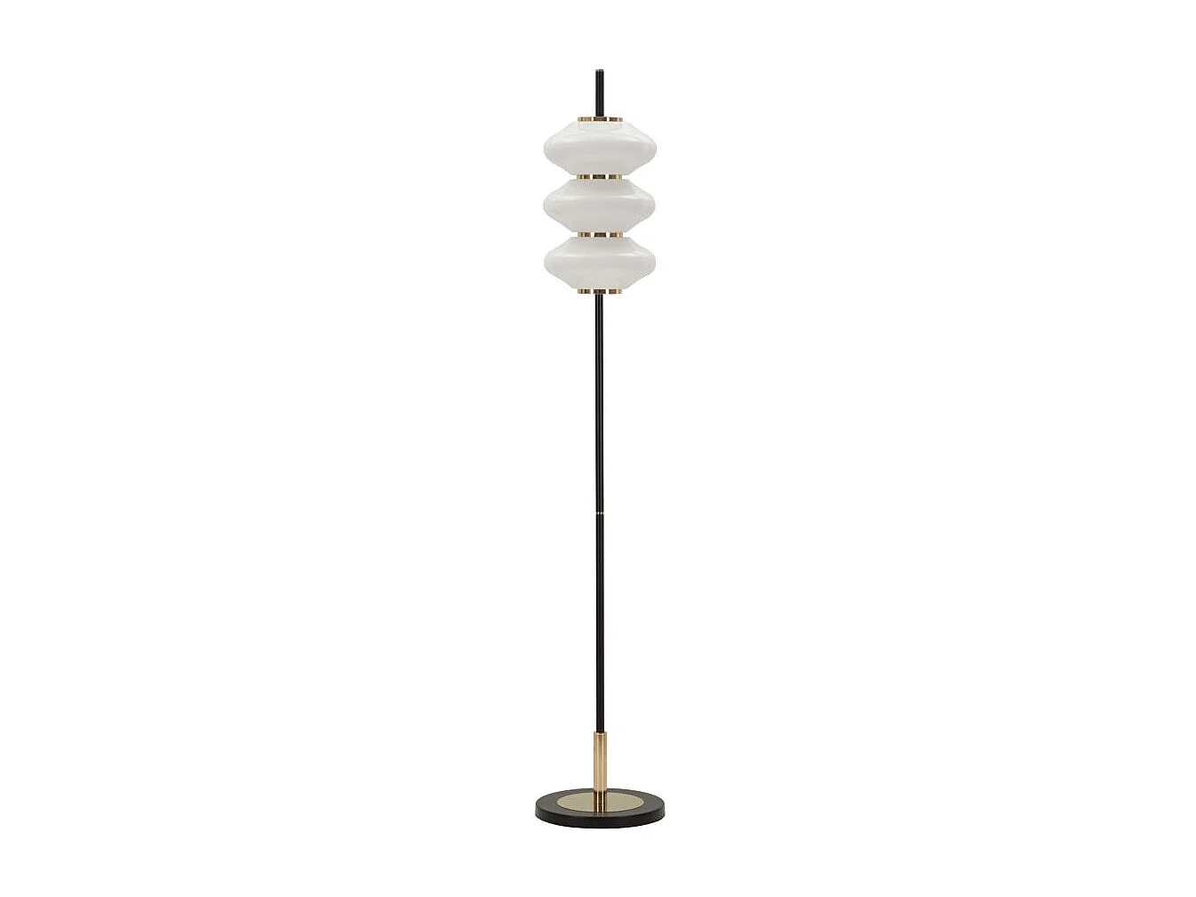 Lampadaire Design "Vintage" 168cm Blanc & Noir