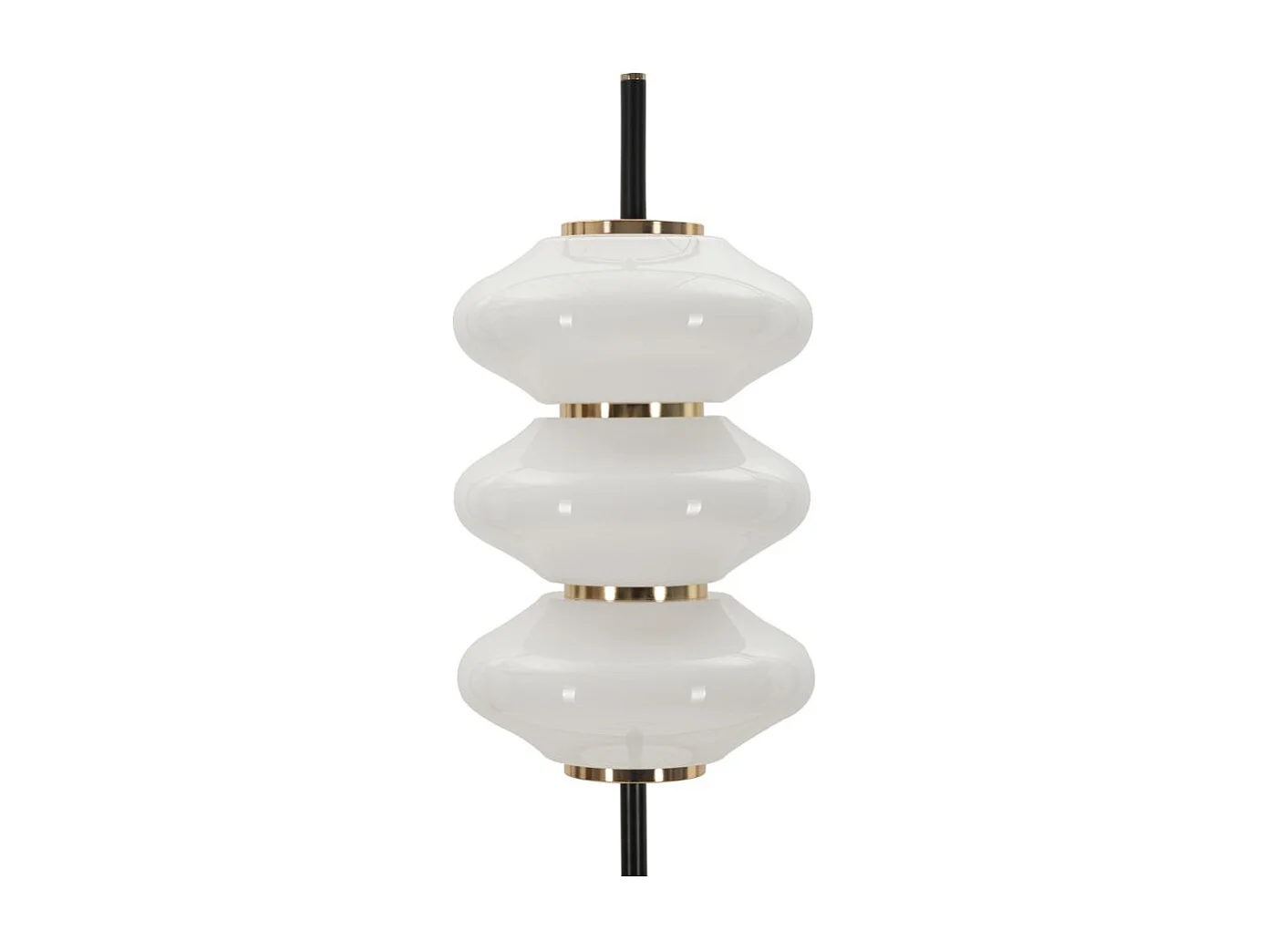Lampadaire Design "Vintage" 168cm Blanc & Noir