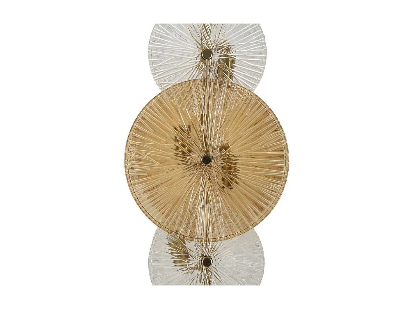 Lampadaire en métal et verre Osaka 30 x 164 cm