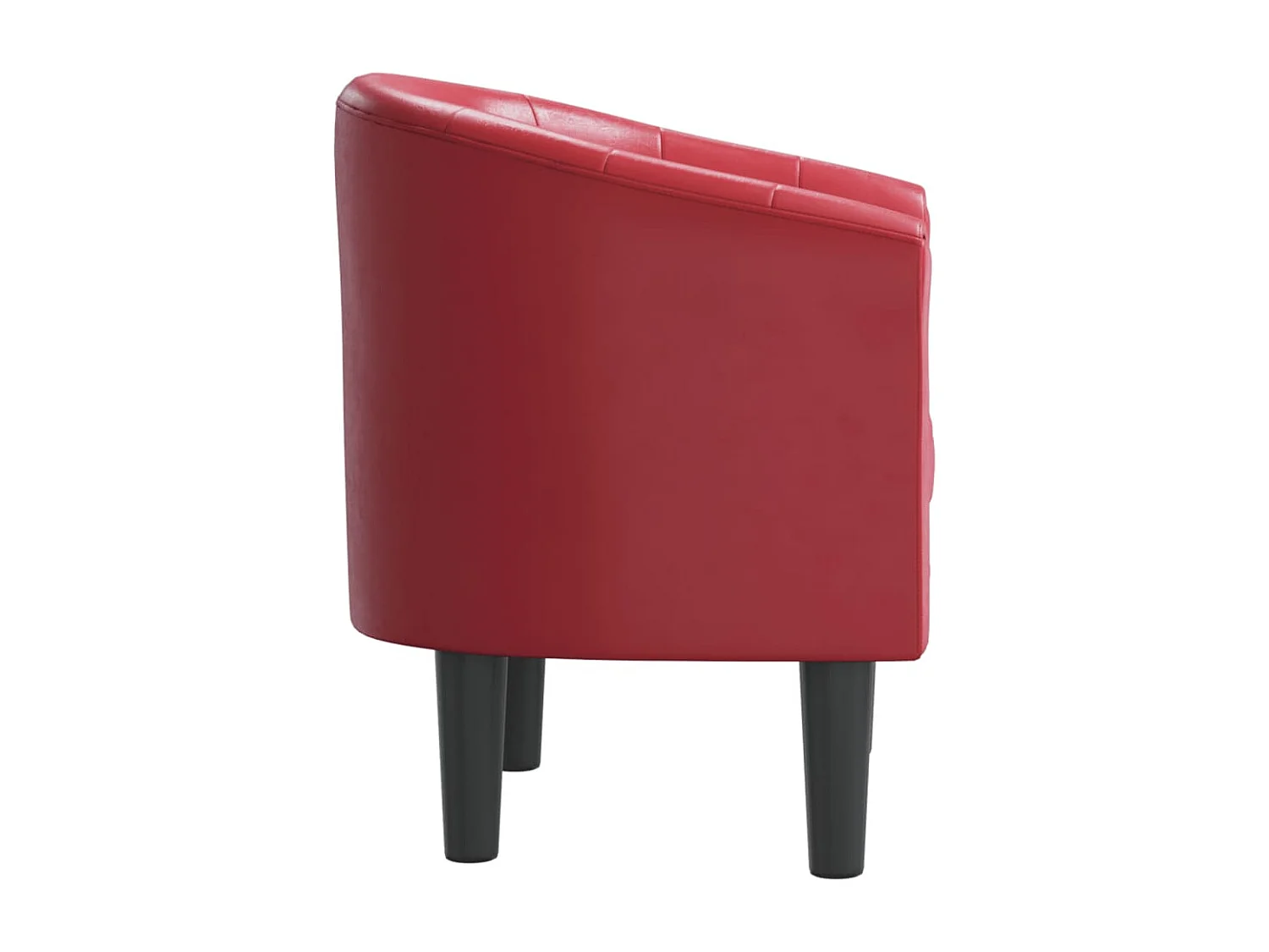 Jalkar  Chaise cabriolet rouge bordeaux similicuir