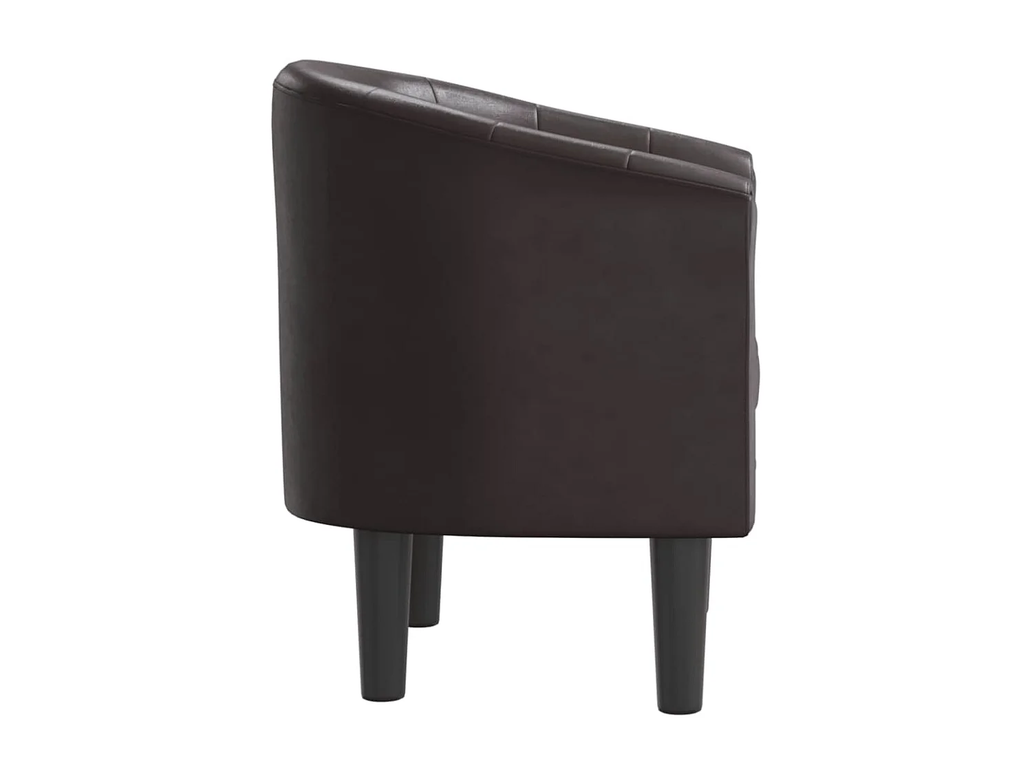 Jalkar  Sillón cuero sintético marrón