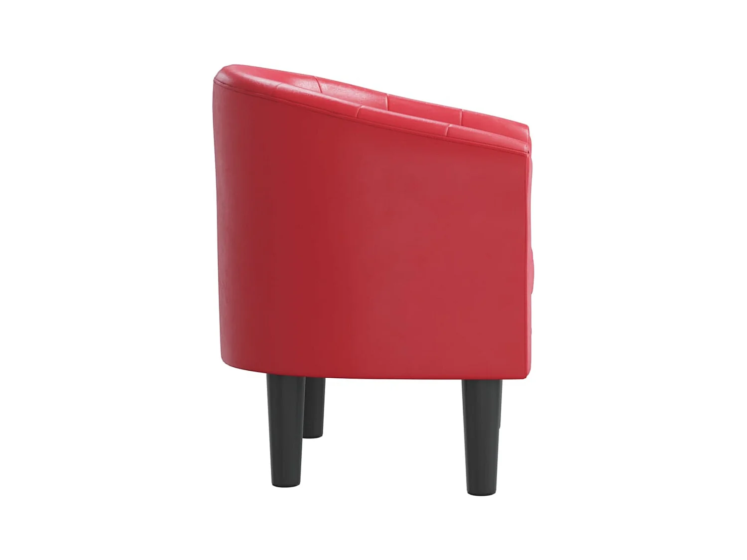 Jalkar  Sillón cuero sintético rojo