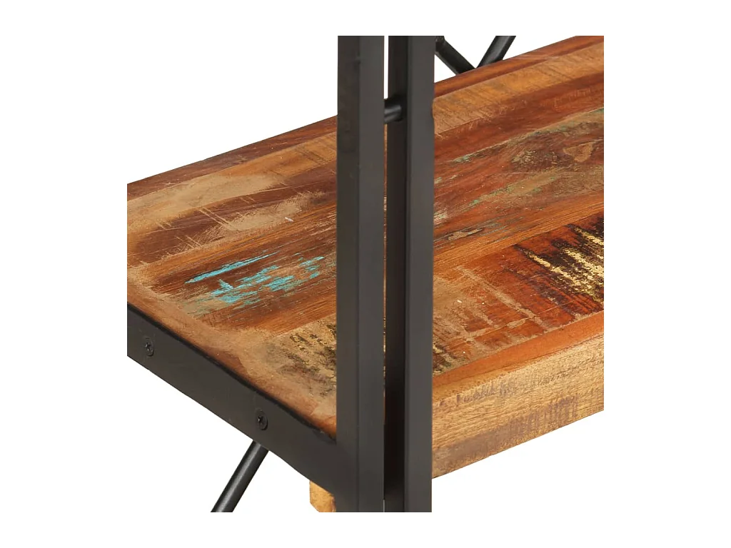 Boekenkast met 3 niveaus 60x30x80cm Massief gerecycled hout