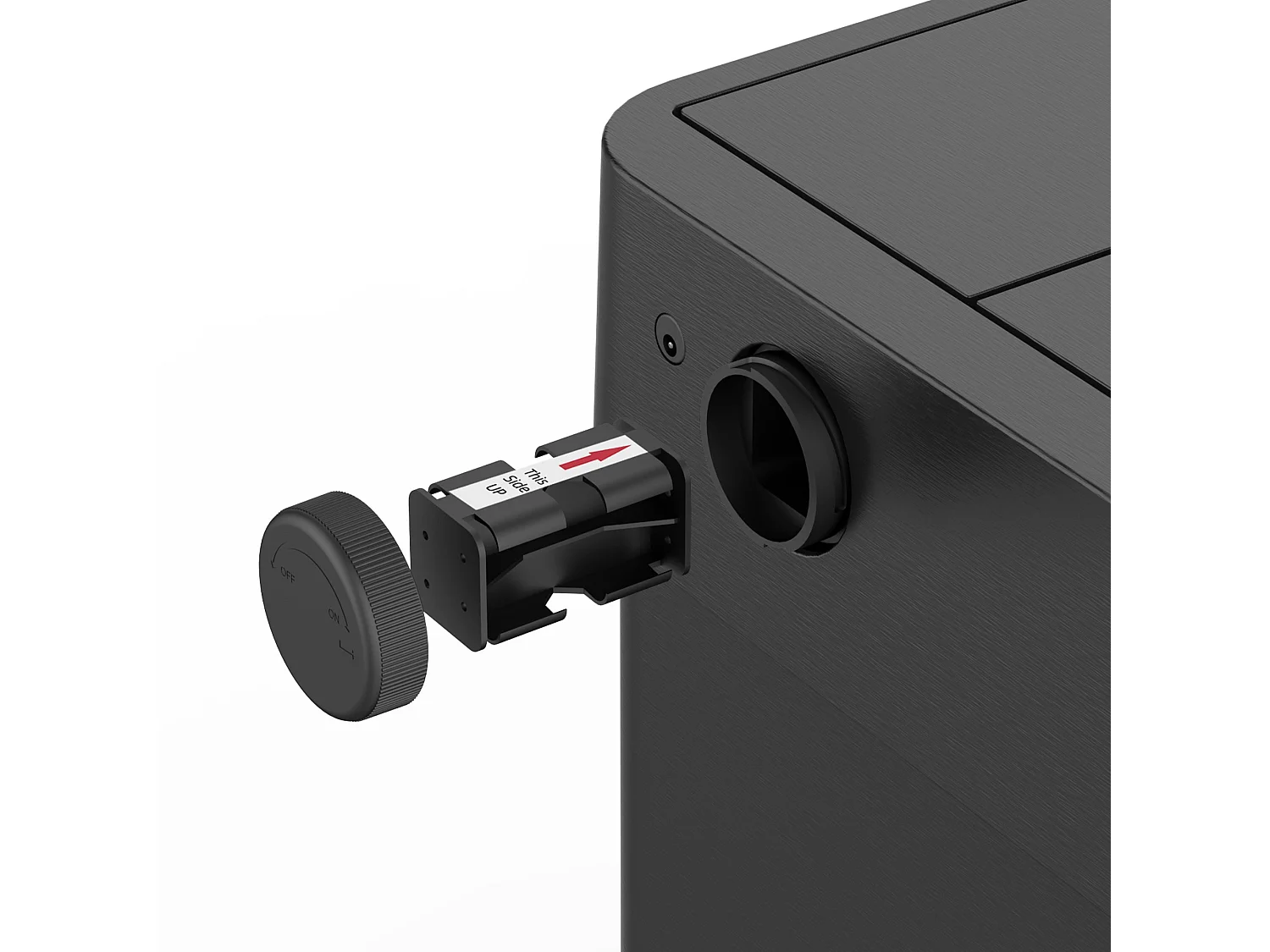 Poubelle de cuisine automatique SILVERLAKE Noir Acier inoxydable 70L