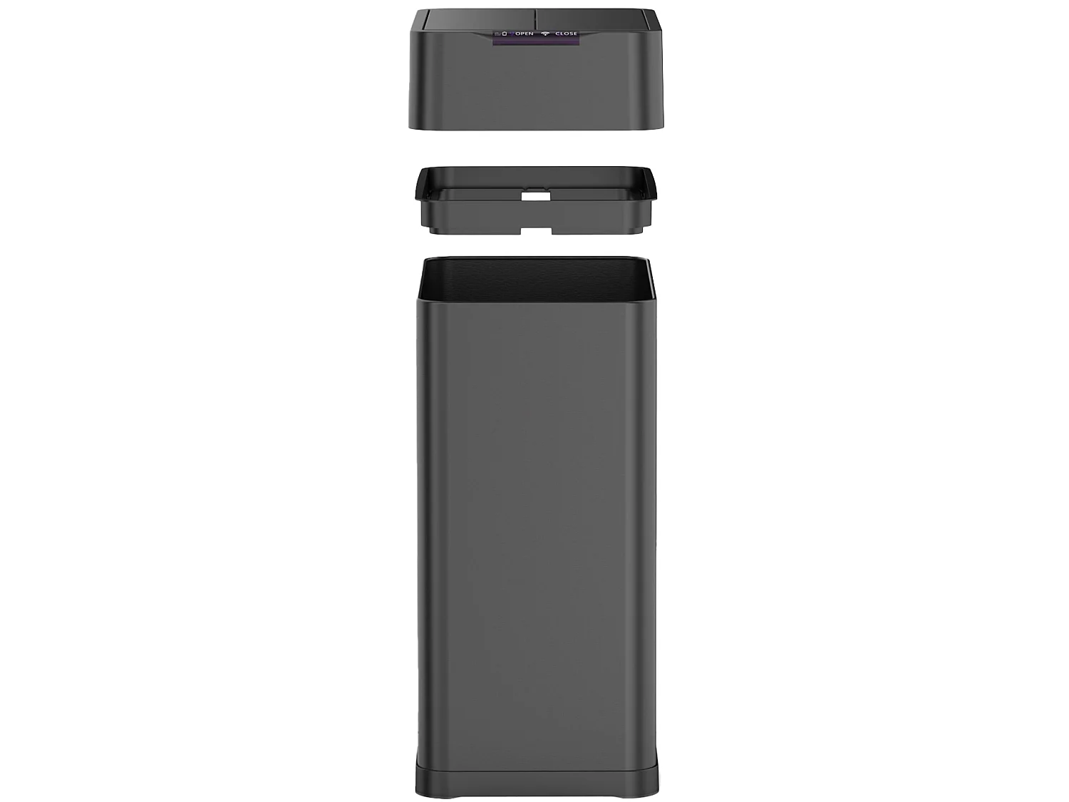 Automatyczny Kosz na Śmieci Inox SILVERLAKE czarny 70L