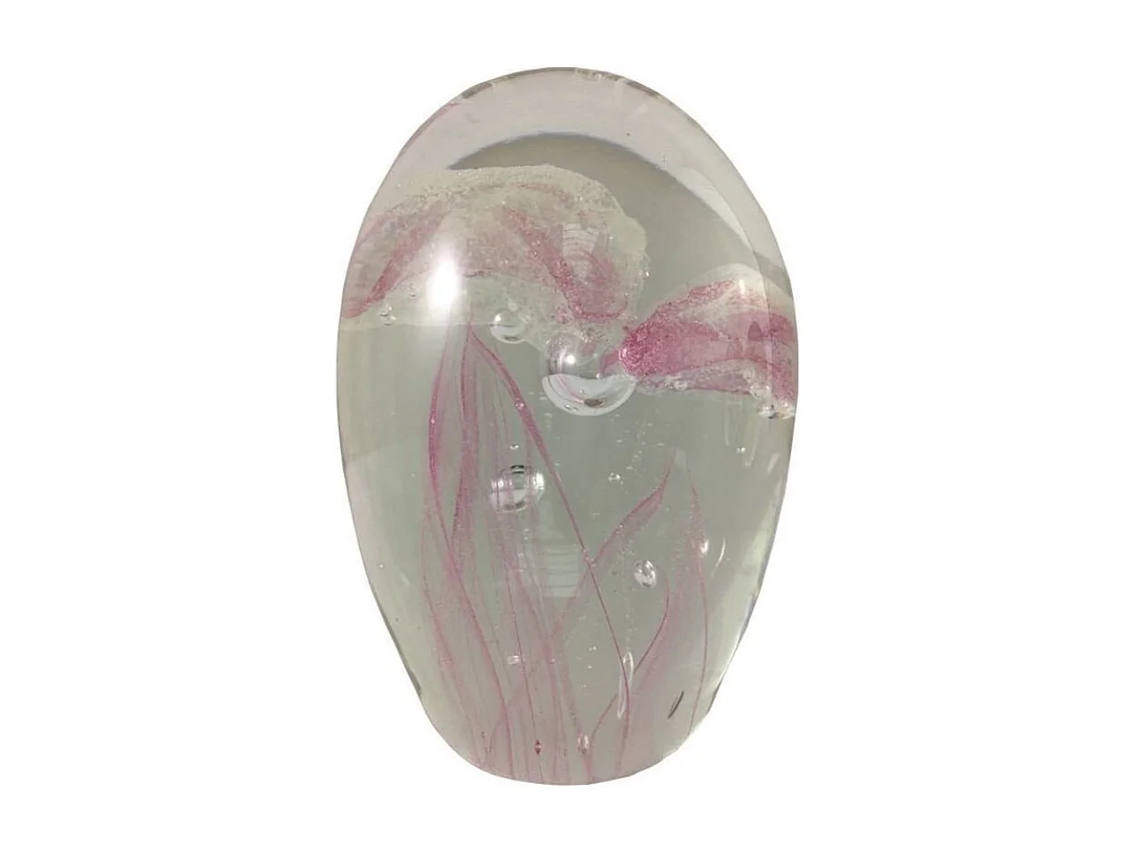 Presse-Papier Sulfure Méduse "Rose"