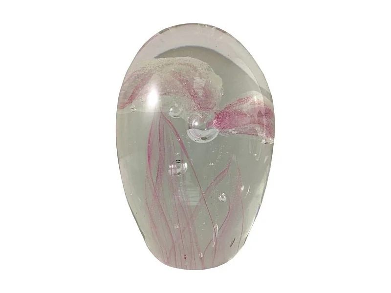 Presse-Papier Sulfure Méduse "Rose"