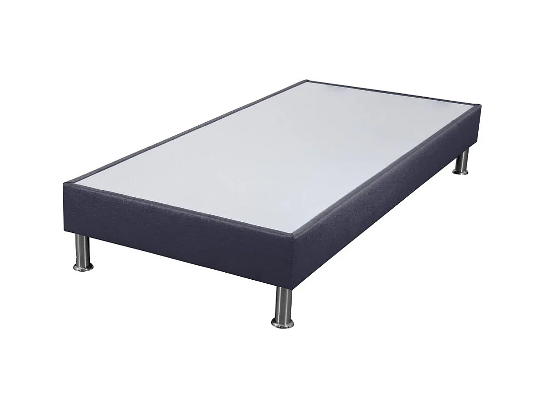 Sommier tapissier + pieds SP18 Volcan 80x200 Lattes bois massif - H.18 cm