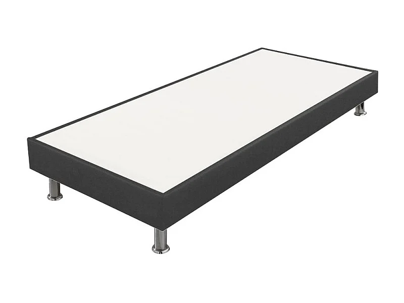 Sommier tapissier + pieds 90x200 SP18 13 lattes anthracite