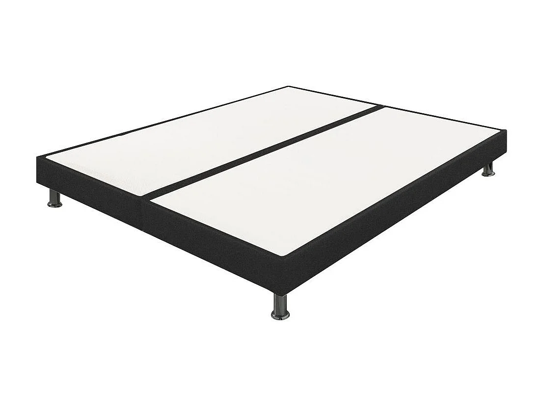 Sommier tapissier + pieds 90+90x200 SP18 26 lattes anthracite