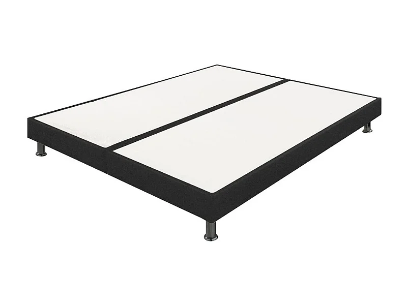Sommier tapissier + pieds 90+90x200 SP18 26 lattes anthracite