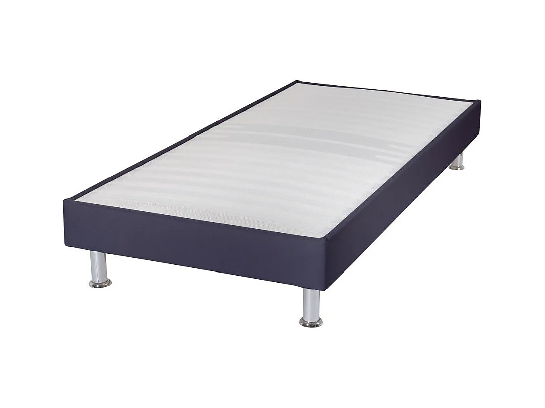 Sommier tapissier + pieds Omega Volcan 70x190 Lattes bois - H.15 cm - Made in France