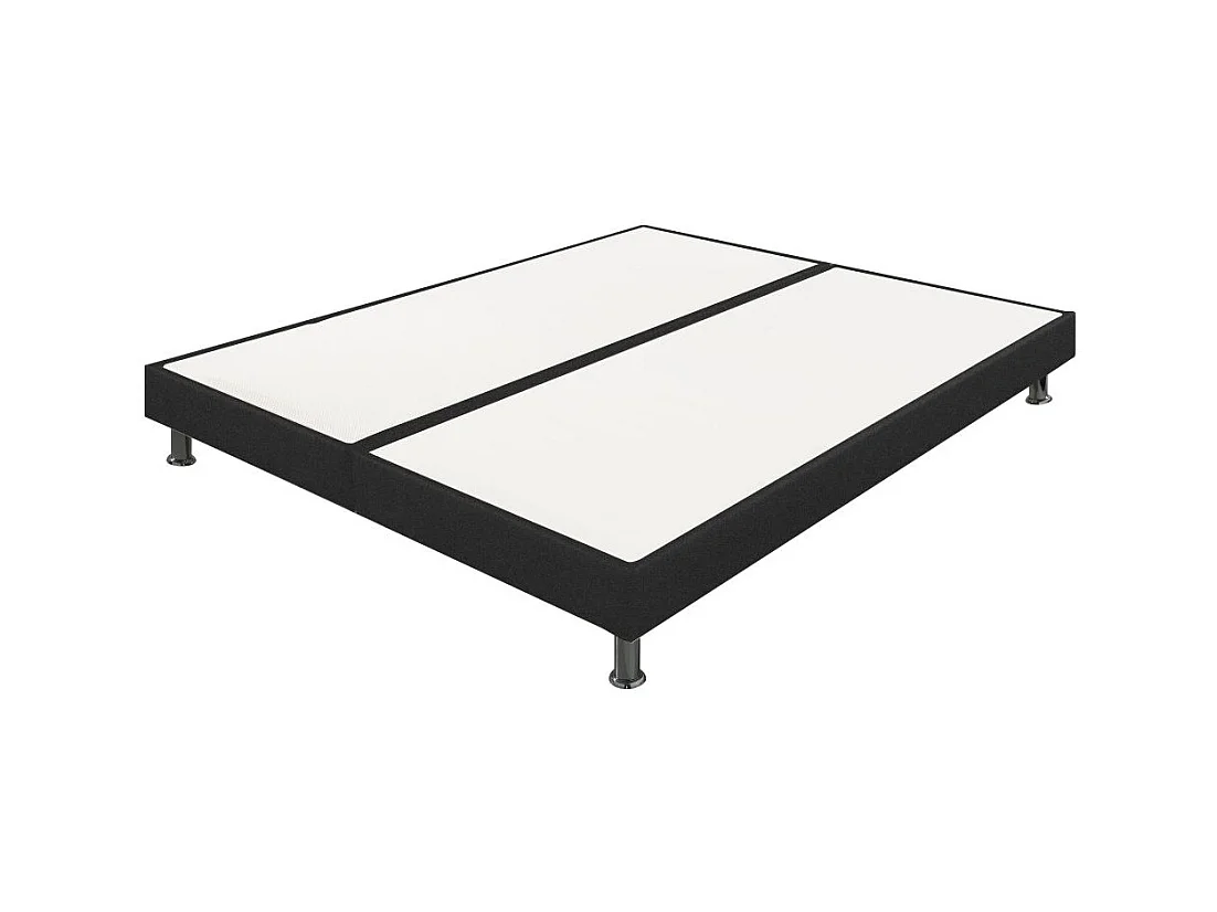 Sommier tapissier + pieds 80+80x200 SP18 26 lattes anthracite