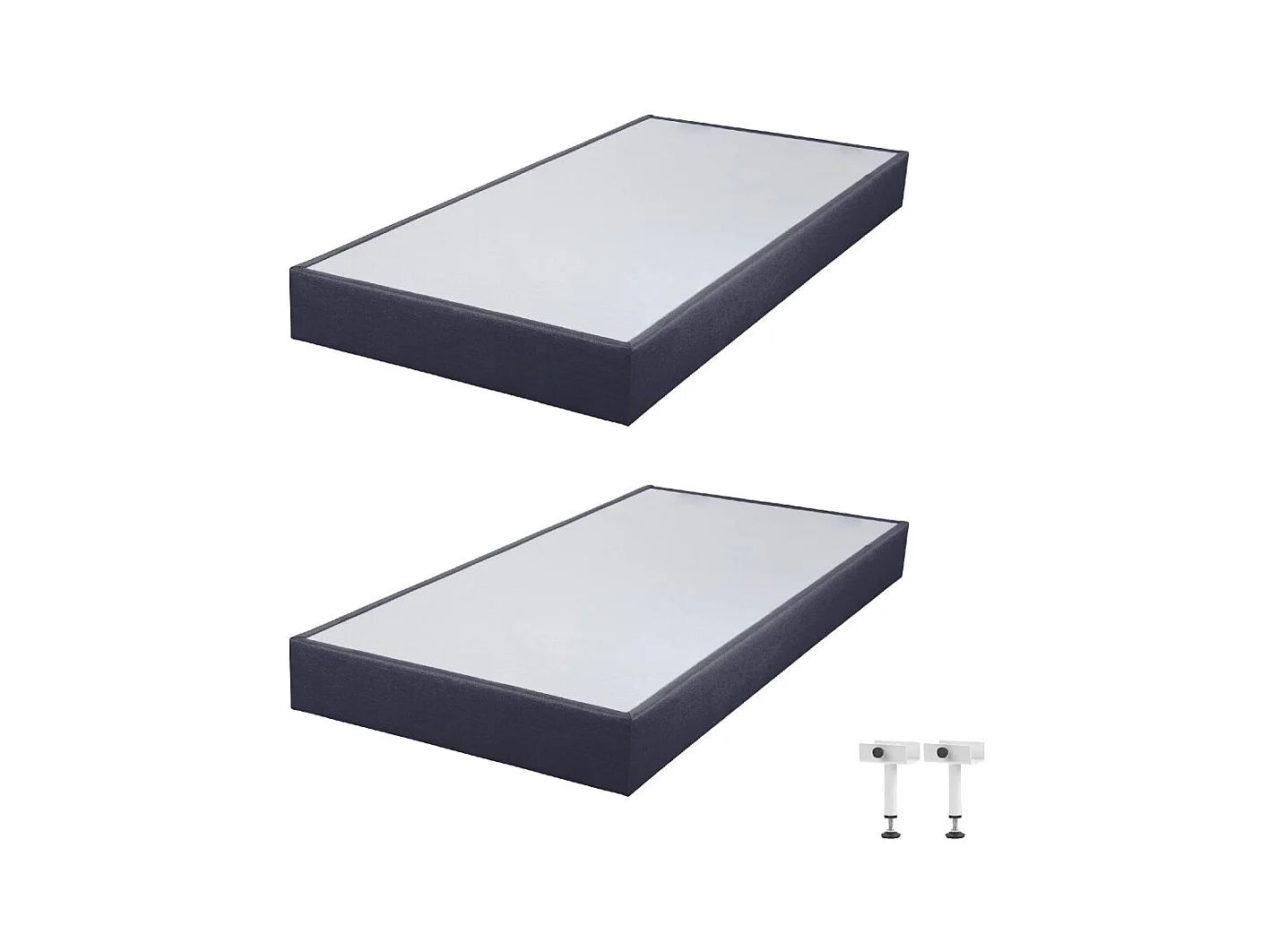 Sommier tapissier SP18 Volcan 2x80x200 Lattes bois massif - H.18 cm - Made in France