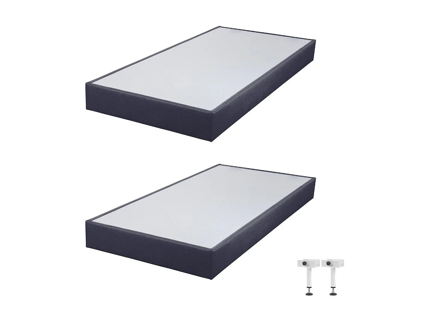 Sommier tapissier SP18 Volcan 2x80x200 Lattes bois massif - H.18 cm - Made in France