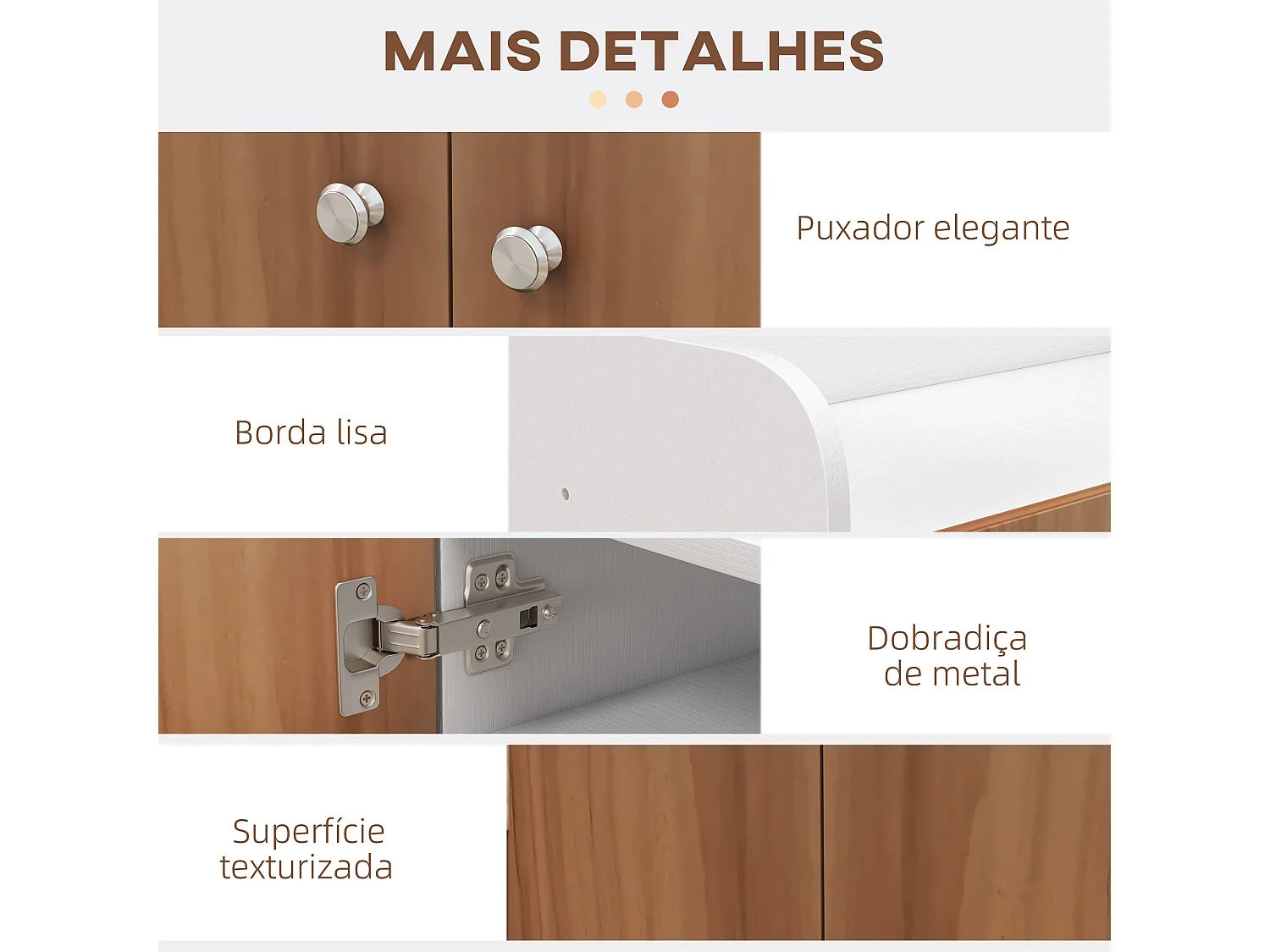 Armario zapatero Dino Homcom 2 puertas + 8 estantes ajustables blanco/natural 90x83x30 cm