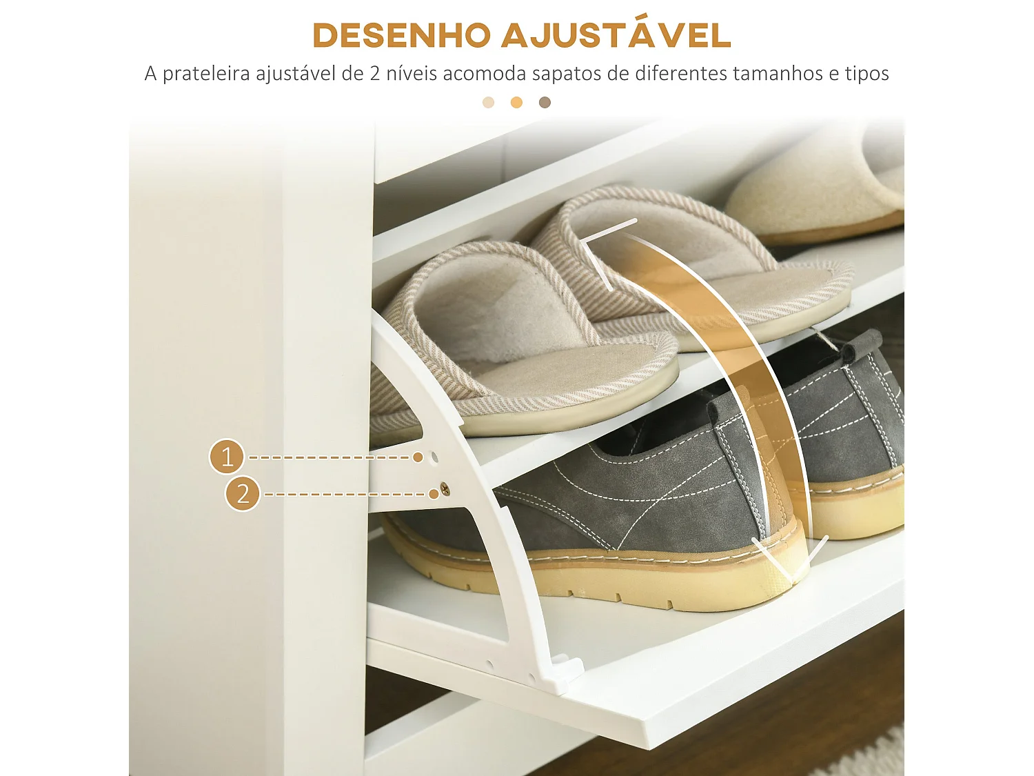 Armário Moderno Dijon 72x26x80 para Armazenamento Vertical em Branco