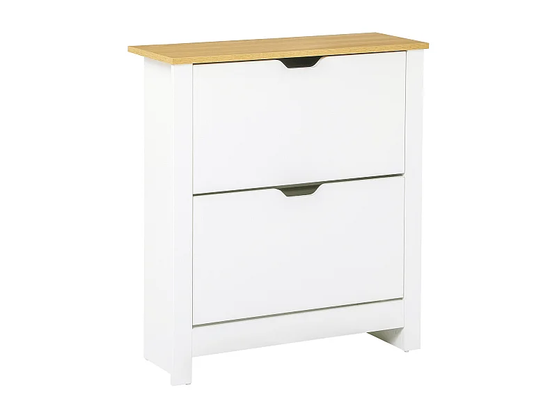 Armário Moderno Dijon 72x26x80 para Armazenamento Vertical em Branco