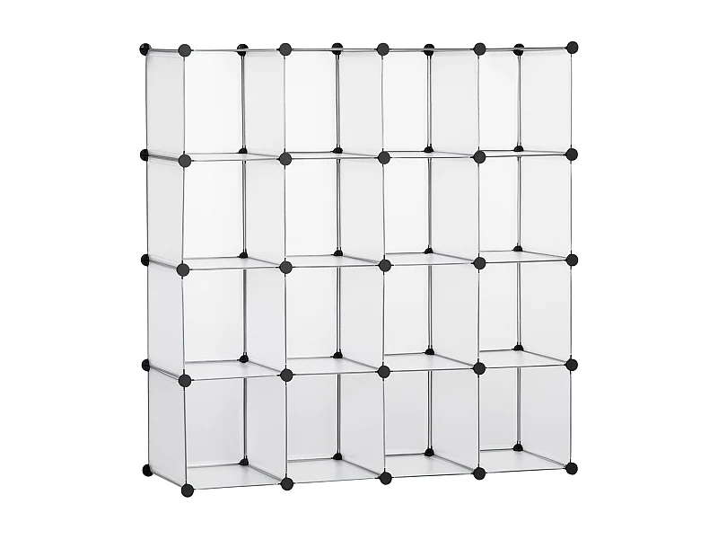 Armário Modular Trani Branco – Armazenamento Vertical Elegante e Funcional 30x30x30