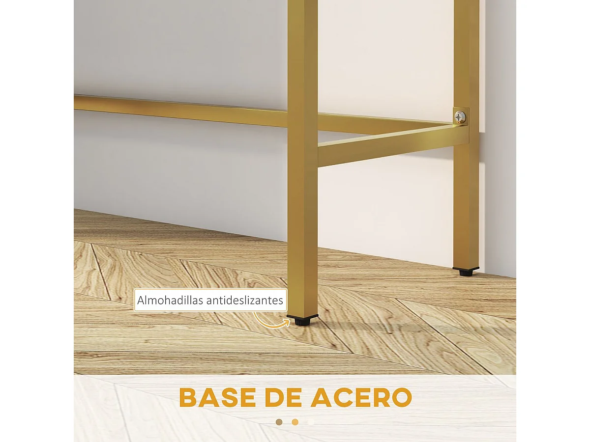 Recibidor Zider Homcom 2 cajones blanco 75x80x31,5 cm