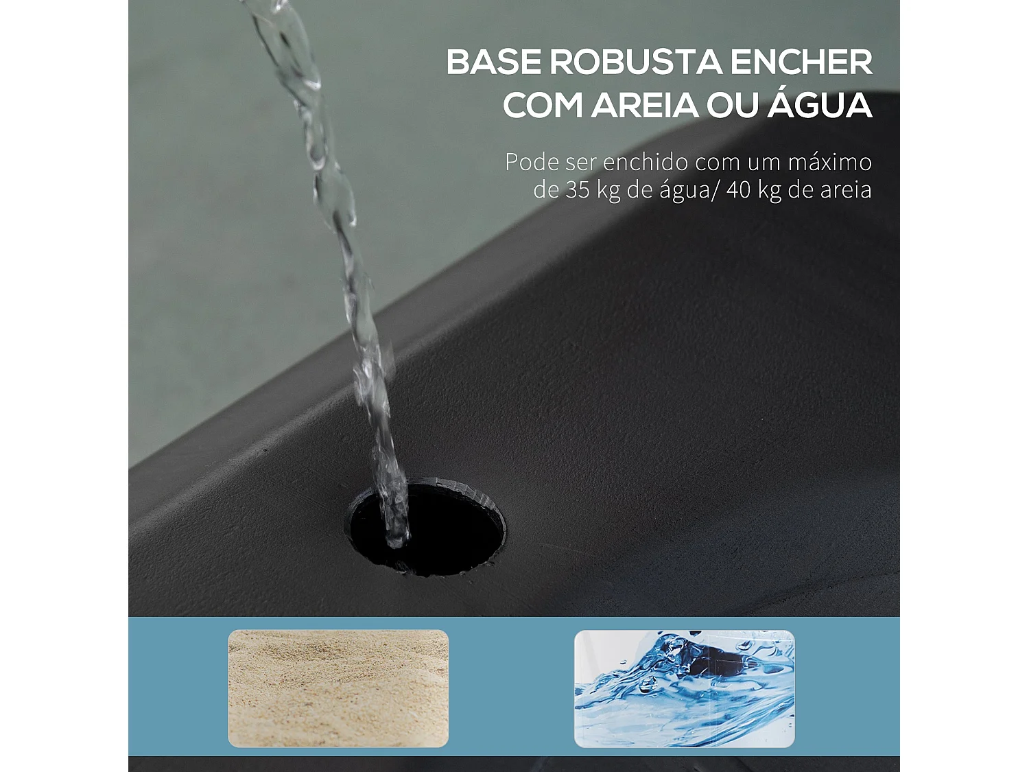 Canasta de baloncesto Red Homcom altura regulable + base rellenable 258-314x70x45 cm negro/rojo