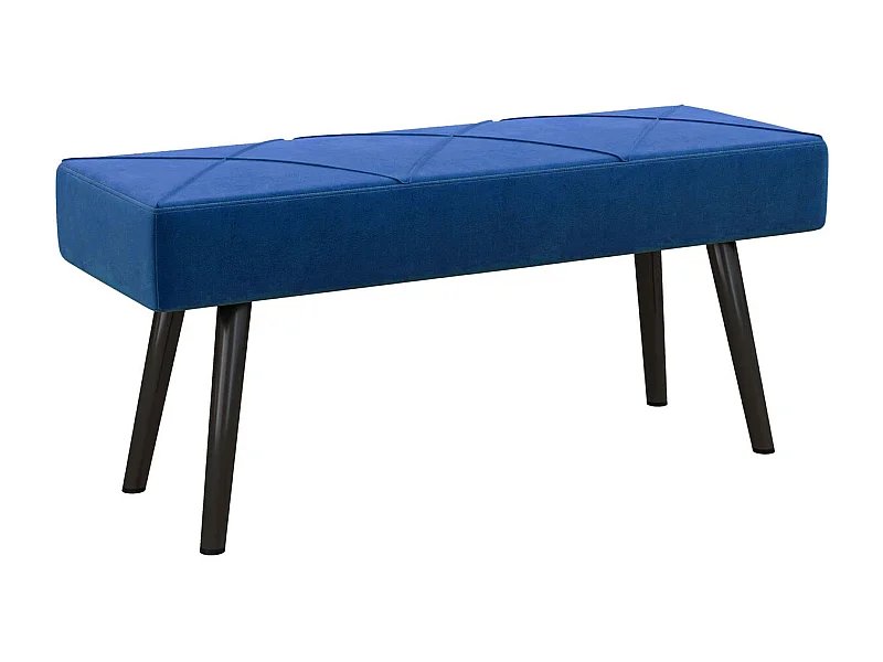 Banqueta Zure Homcom acolchada azul 45x100x36 cm