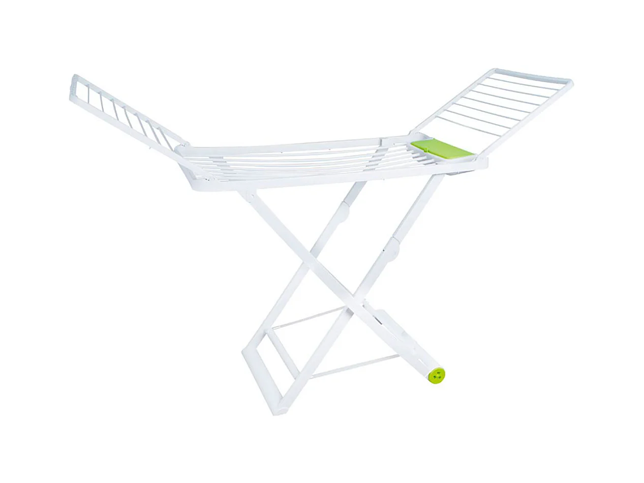 Tendedero Nanni Quid 2 alas resina 20m con ruedas blanco