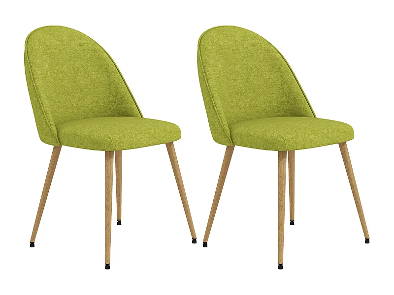 Sillas de comedor verde 50x52x83 cm HOMCOM
