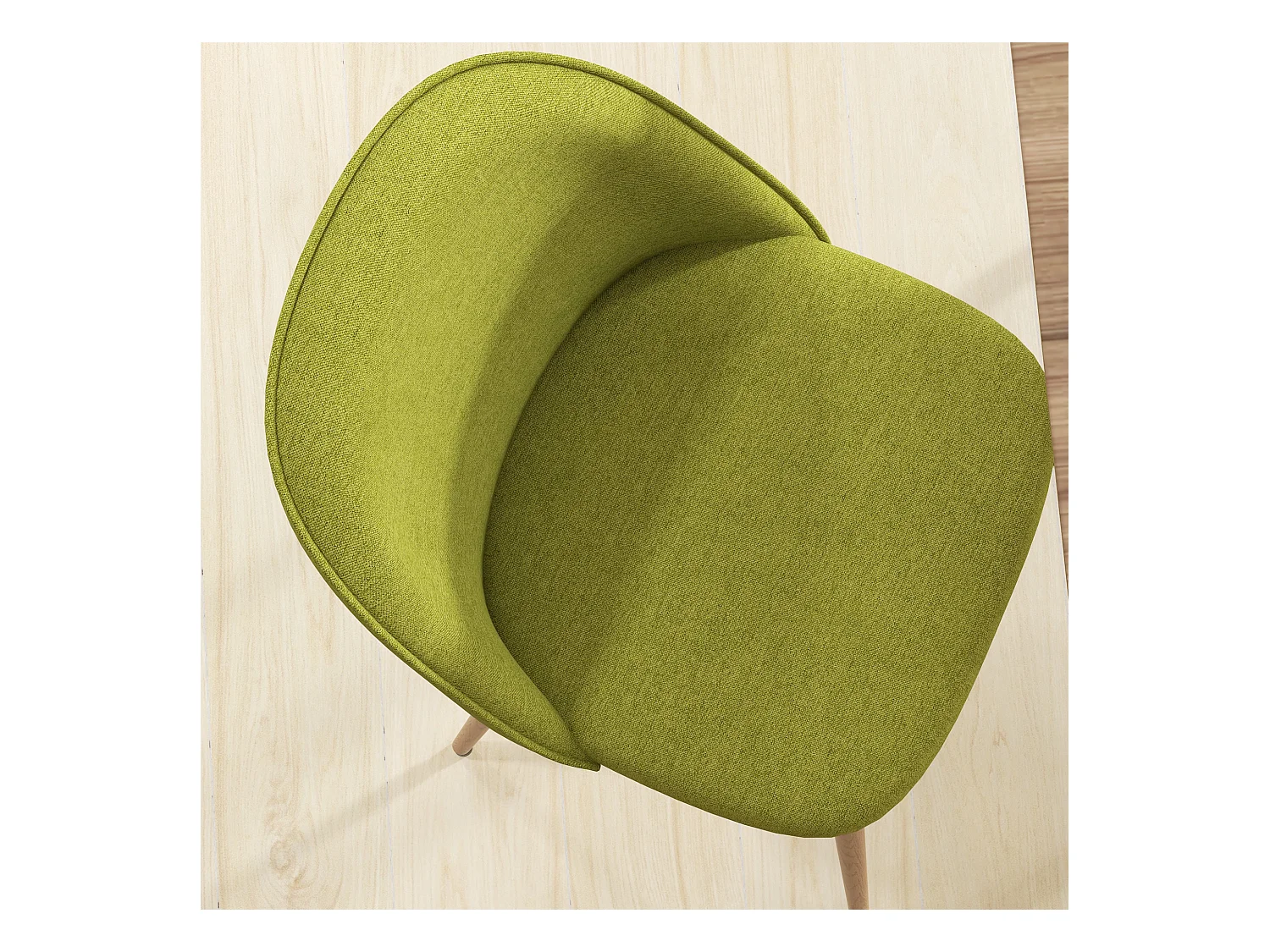 Sillas de comedor verde 50x52x83 cm HOMCOM