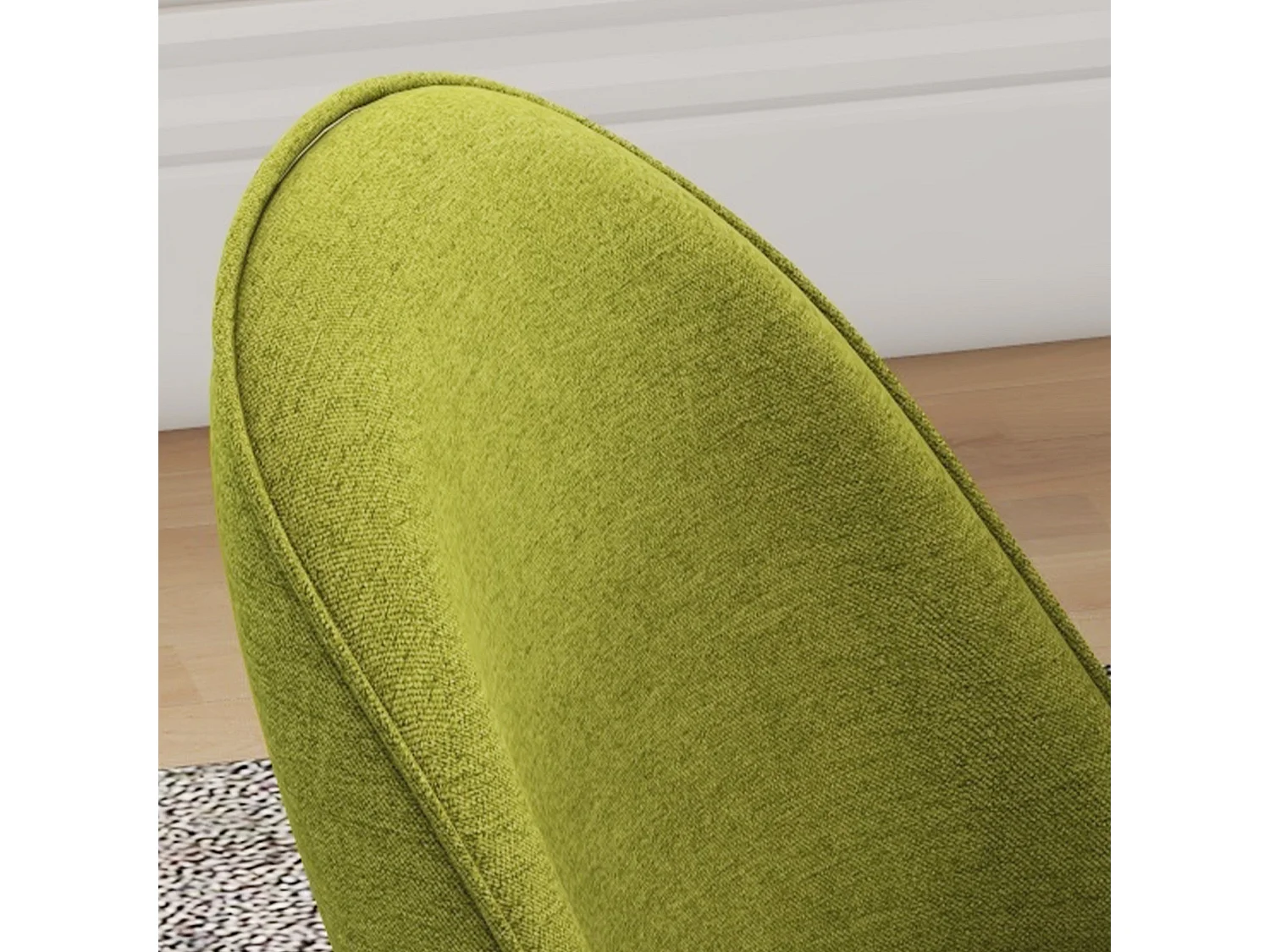 Conjunto Elegante de 2 Cadeiras Estofadas em Tecido de Linho Verde para Sala de Jantar e Escritório