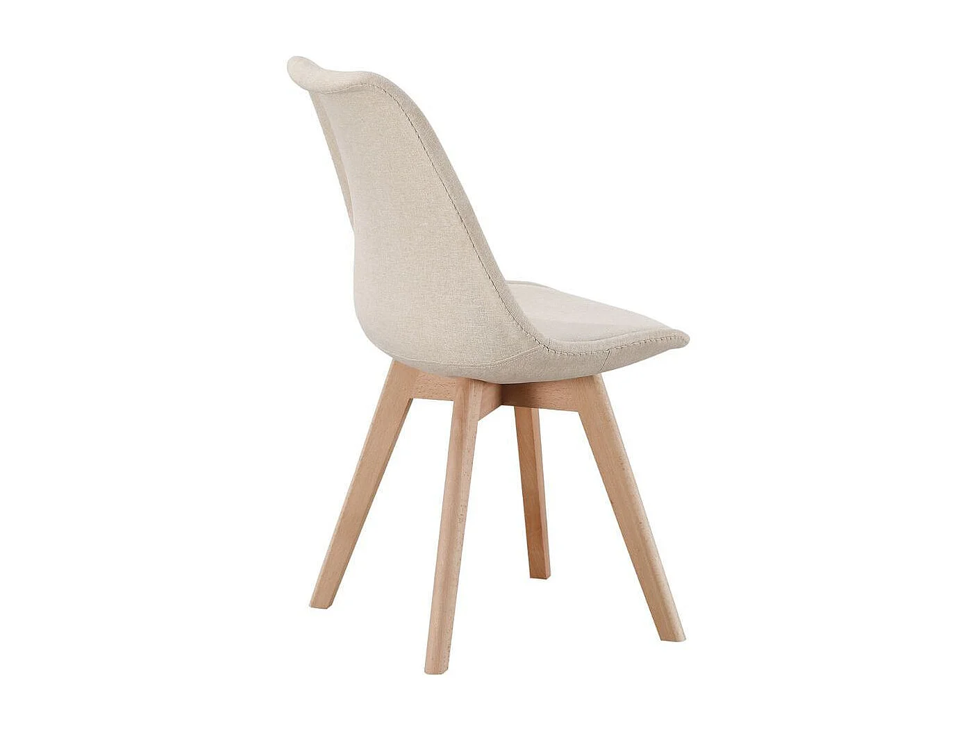 Pack de 4 sillas Bistro asiento acolchado beige Adec