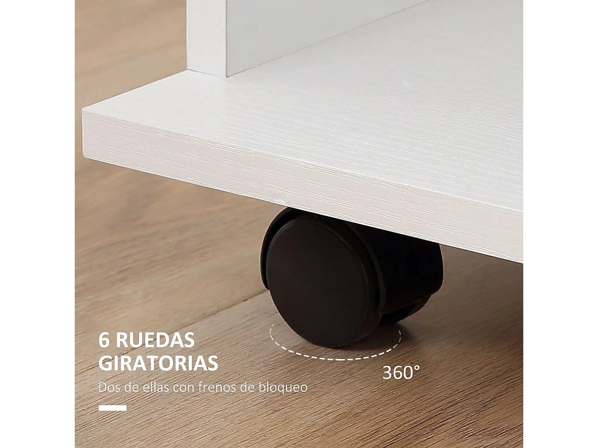 Armário Moderno Grenoble 120x40x128 Branco - Armazenamento Vertical Elegante