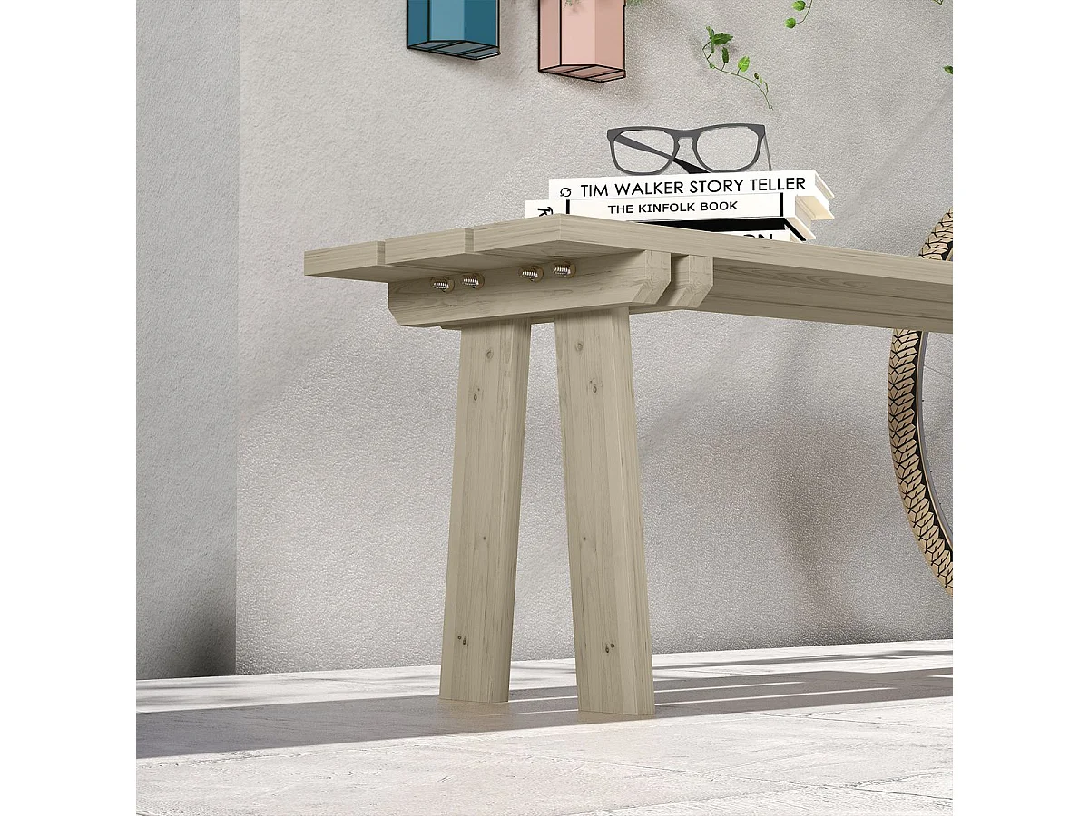 Banco de Madeira para Jardim com Capacidade de 220 kg - Conforto e Estilo para Exterior