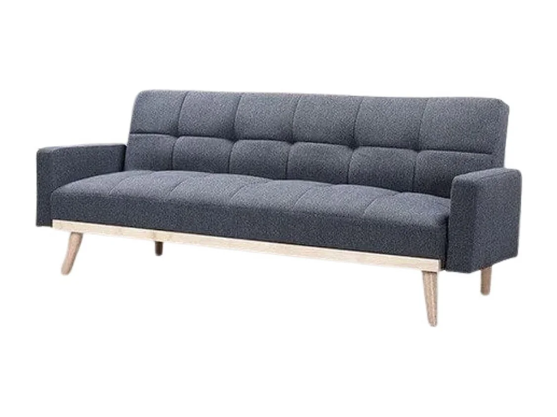 Sofá cama Toronto 3 plazas gris oscuro 79x206x76 cm